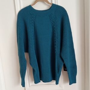 Simply Vera Vera Wang Blue Crew Neck Sweater NWT